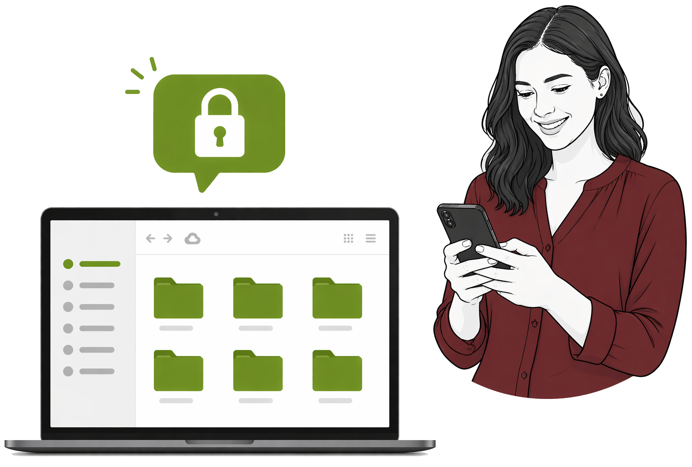 iDrop files interface